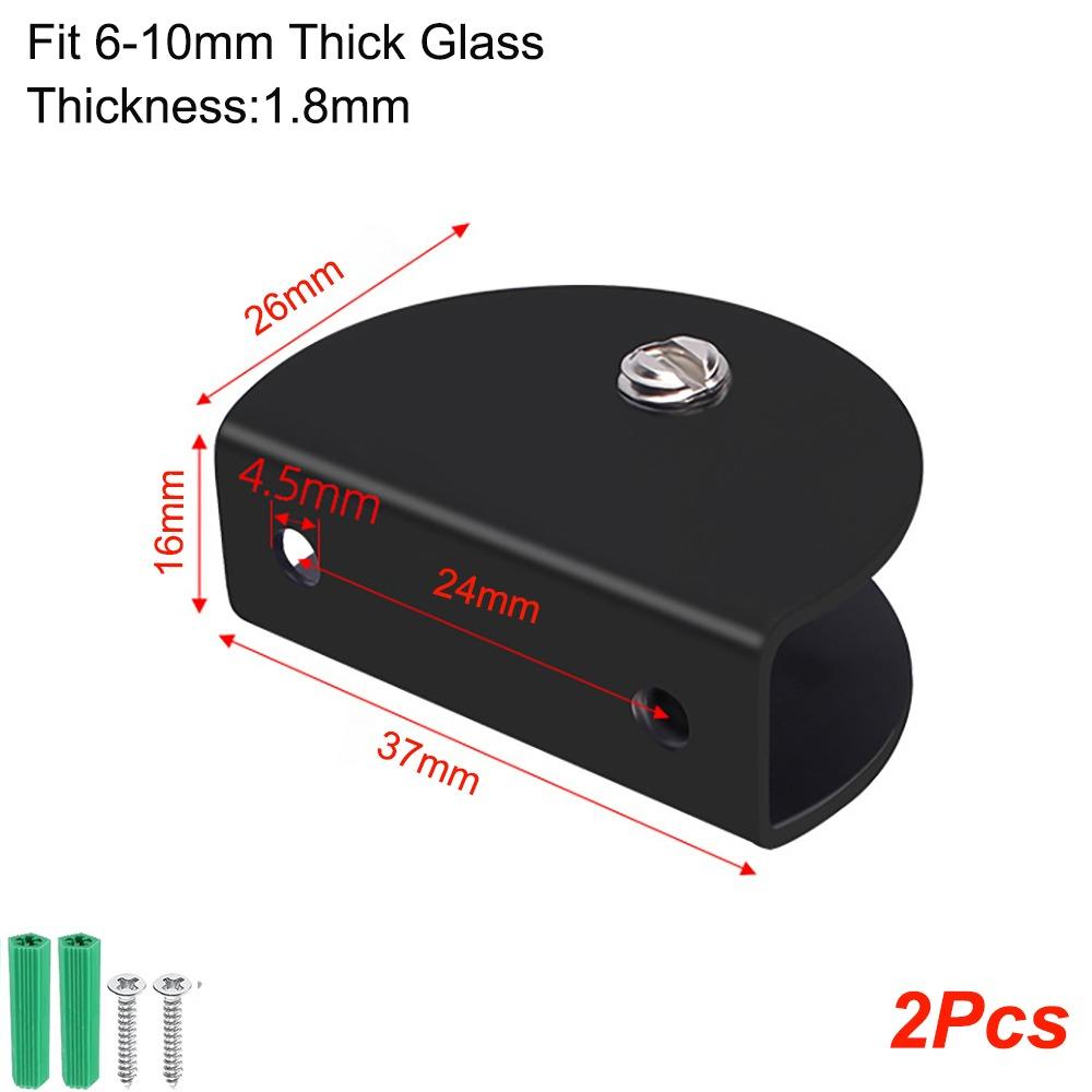 Heavy Duty Railing Holder Stainless Steel Glass Support Hardware Wood Glass Shelves Clamp