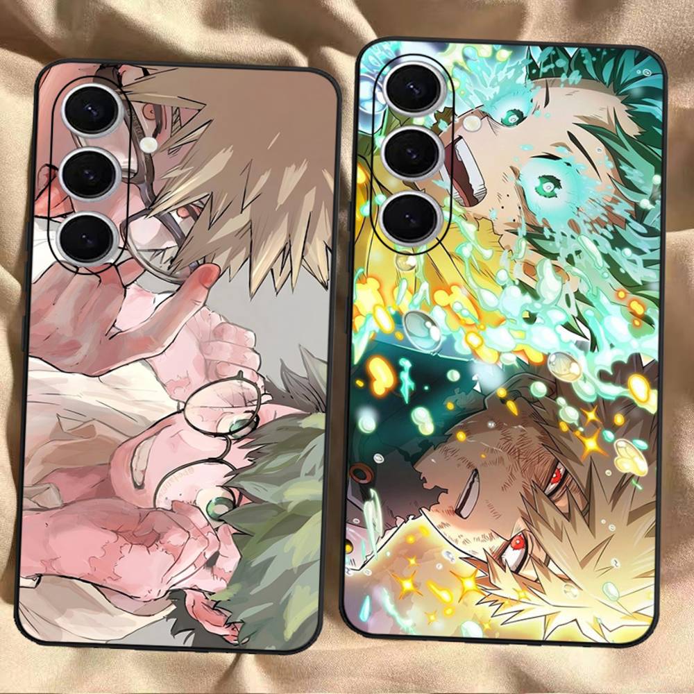1PC Anime Bakugo Katsuki Phone Case For Samsung S 24 fe 25 Ultra plus 20 lite 21 30 22 23 24 22 Ultra 5G Fundas