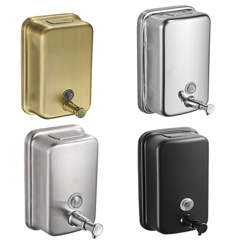 Czarny Stal Nierdzewna 304 Łazienkowy Dozownik do Mydła w Płynie Antyczny Dozownik do Szamponu Złoty Polerowany Montowany na Ścianie Akcesoria Łazienkowe