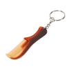 Mini Keychain Comb Portable Travel Pocket Fine Tooth Small Keyring Beard Comb Hair Styling Accessory