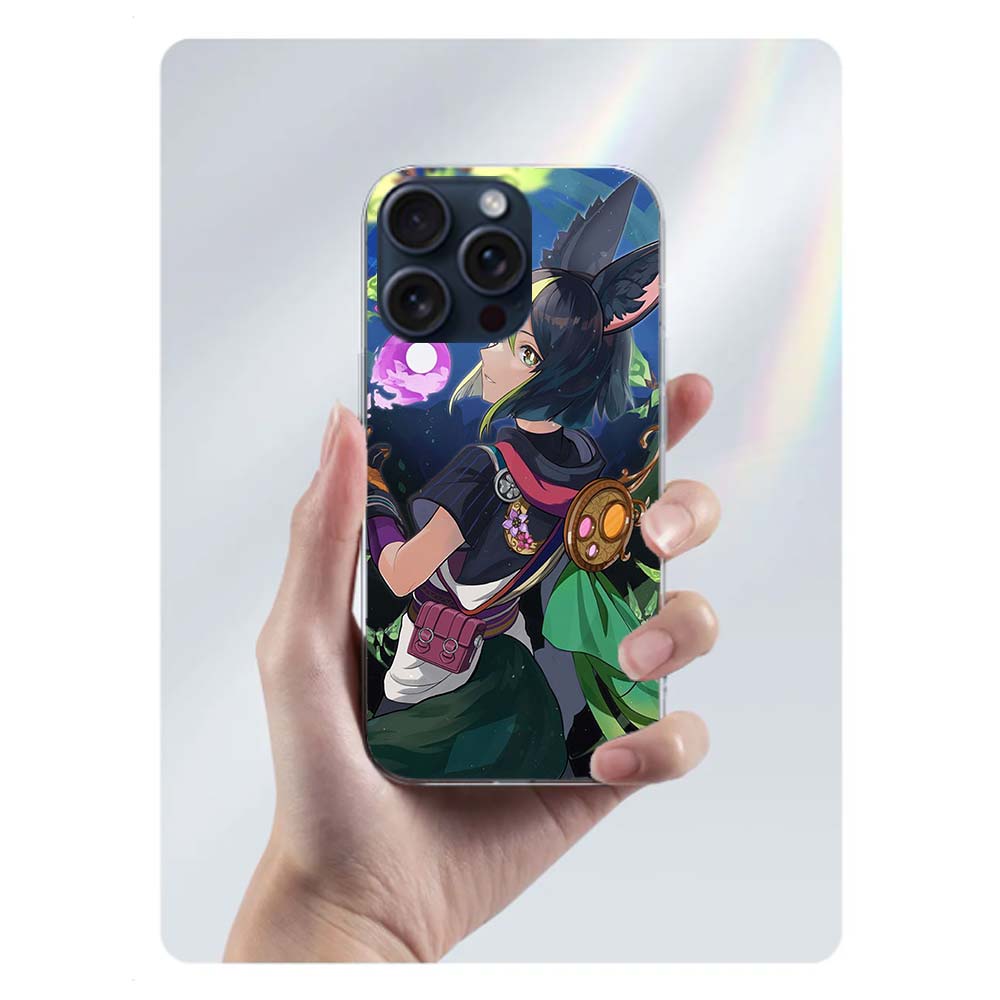 

Genshin Impact Tighnari Clear Phone Case For Iphone 17 Air 16 Pro Max 15 Pro 14 Plus 17E 16E 11 13 12 Mini Cover Cases Fundas Ce iPhone 15 Pro Max