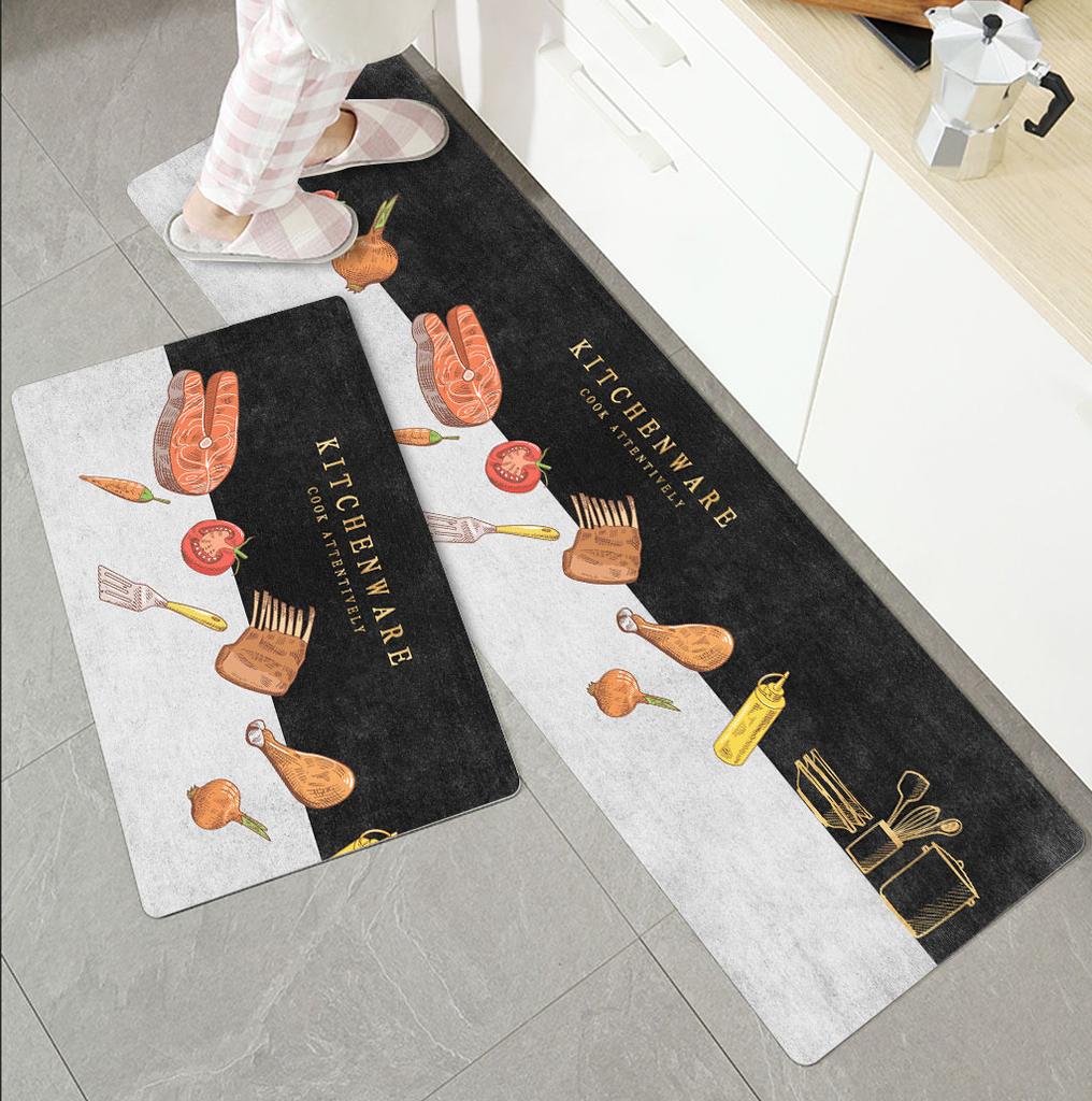 Kitchen Carpet Floor Mat Entrance Door Mat Bathroom Entrance Mat Bedroom Bedside Carpet