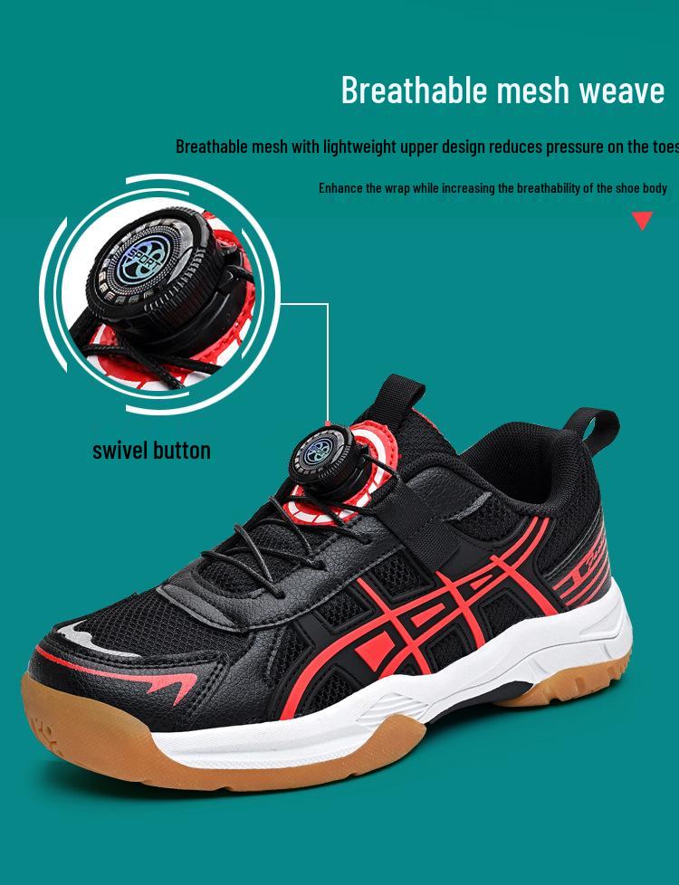 Dziecięce czterosezonowe antypoślizgowe lekkie buty do badmintona i tenisa