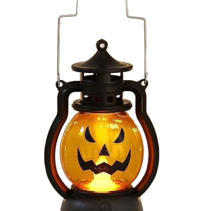 Spooky Halloween Ghost Tree Light: Pumpkin Lantern & Ghost Face Decoration