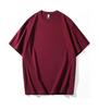 280G Heavy Cotton Short-Sleeve Dropped Shoulder Solid Color T-Shirt for Couples