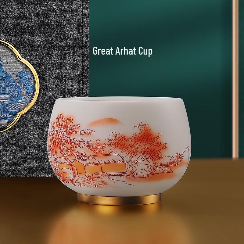 Mutton Fat Jade White Porcelain Master Teacup