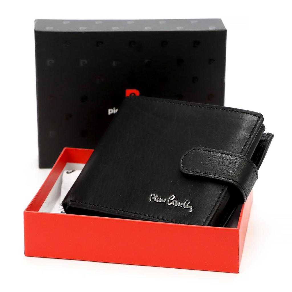 Verschließbarer Leder-Herrenportemonnaie von Pierre Cardin