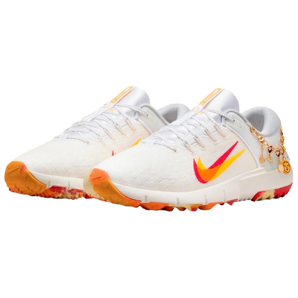 Nelly Korda X Nike Free Golf Gold Charms Men Sneakers White Multi-Color Sail HV4361-100