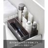 Yamazaki Tiefziehschubladen-Organizer-Etui Set aus 2 Stück Schwarz Ca.. B8 T24 H7,2cm Turm