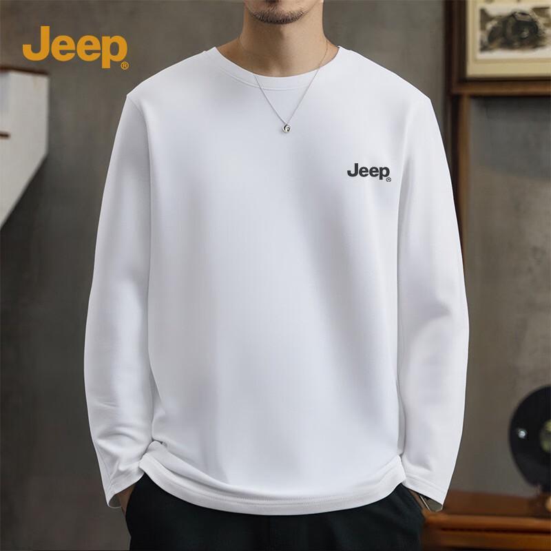 Jeep Men's Heavyweight Cotton Long-Sleeve T-Shirt