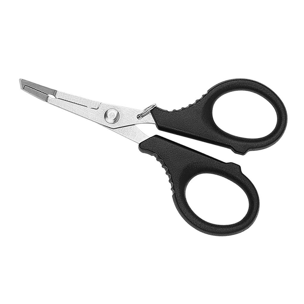 Multifunctional Fishing Plier Fish Hook Remover PE Line Cutter Scissors with Hooked Tip Practical Fishing Tool Durable