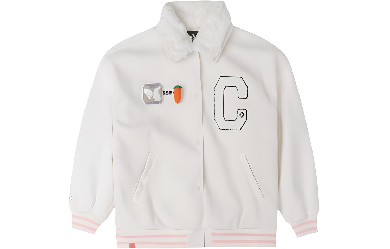 Converse CNY Baseball Jacket Women s Milk White 10025507-A02 XL