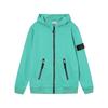 STONE Classic Solid Color Hooded Long-Sleeve Unisex Jacket with Badge – Trendy Island Style for Couples