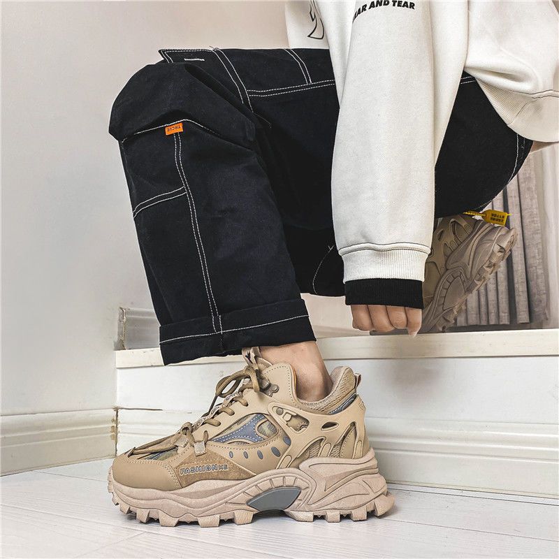 Spring and Autumn National Tide 2025 Internet Celebrity Breathable Sports Shoes Casual Shoes Versatile Dad Shoes Men's Shoes