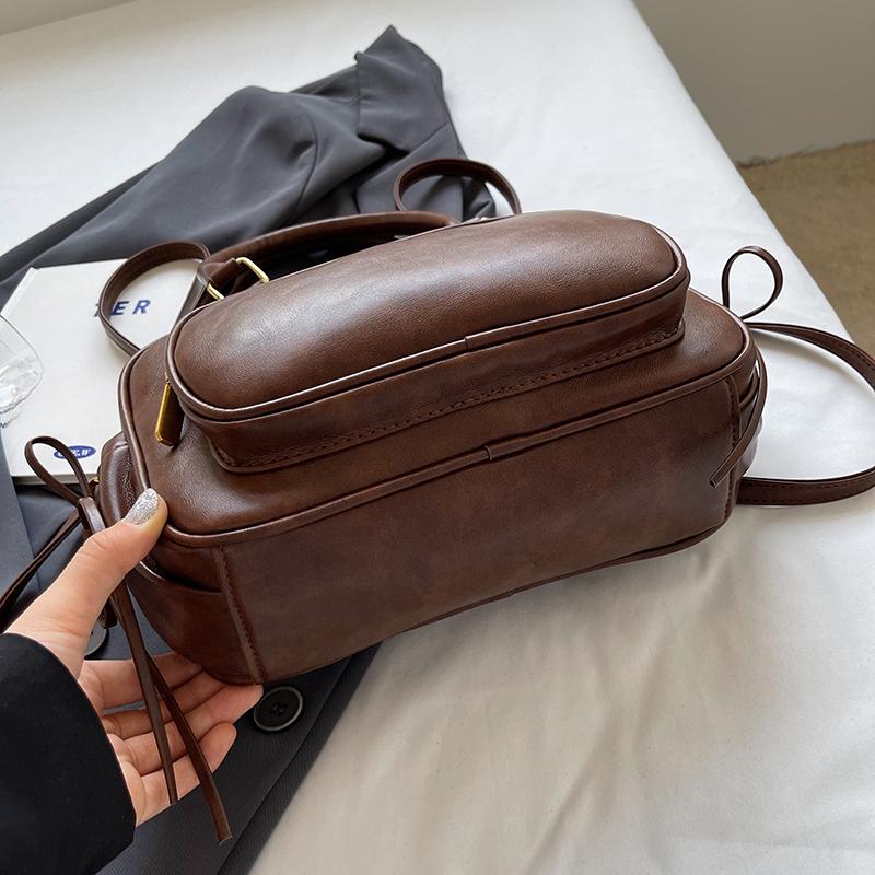 Small Cute PU Leather Crossbody Bags with Short Handle for Women 2024 Winter Luxury Fashion Shoulder Bag Handbags