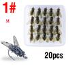 20 pezzi Esca Bionica per Pesca a Mosca Esca da Pesca a Mosca per Trota Esca Swim Baits Attrezzatura da Pesca Pesca in Torrente Pesca alla Trota