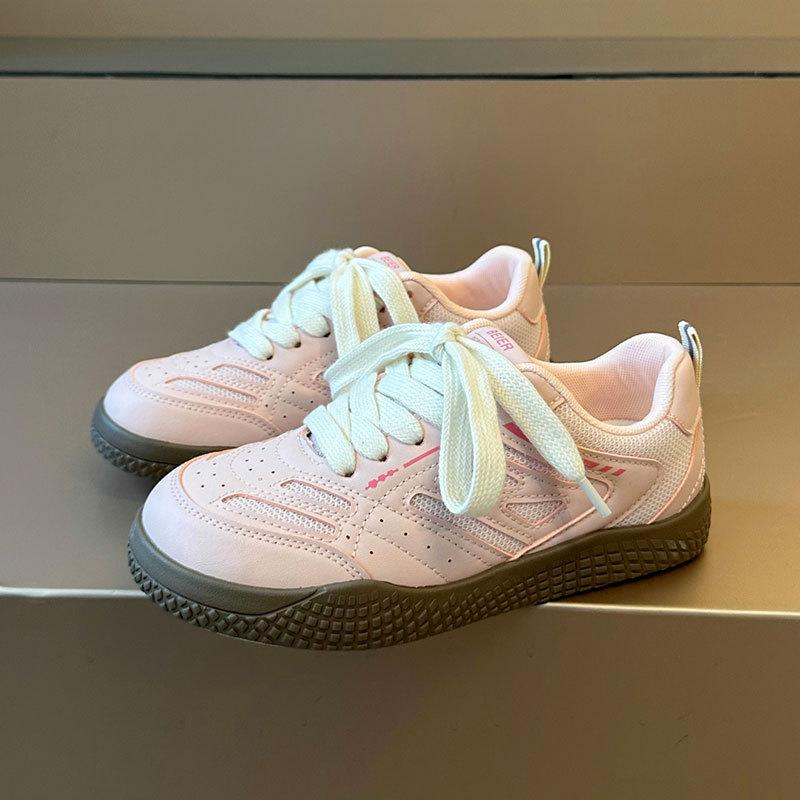 Hong Kong style platform German training shoes women's autumn breathable chic big head board shoes lightweight and popular niche versatile little whit