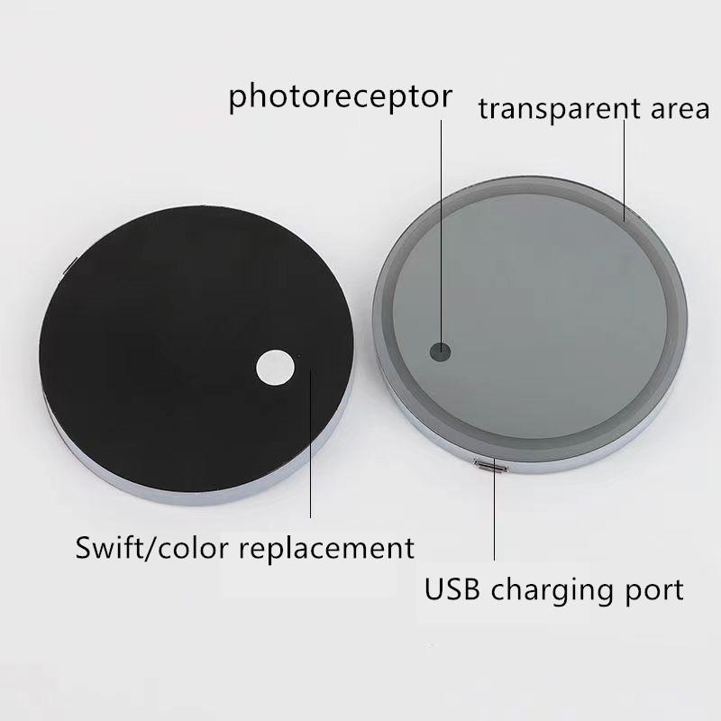 2025 Heiß 7 Farben LED Auto Getränkehalter Licht Leuchtender Untersetzer Wasserbecher Pad Für Skoda Octavia A5 A7 RS Fabia Superb Zubehör