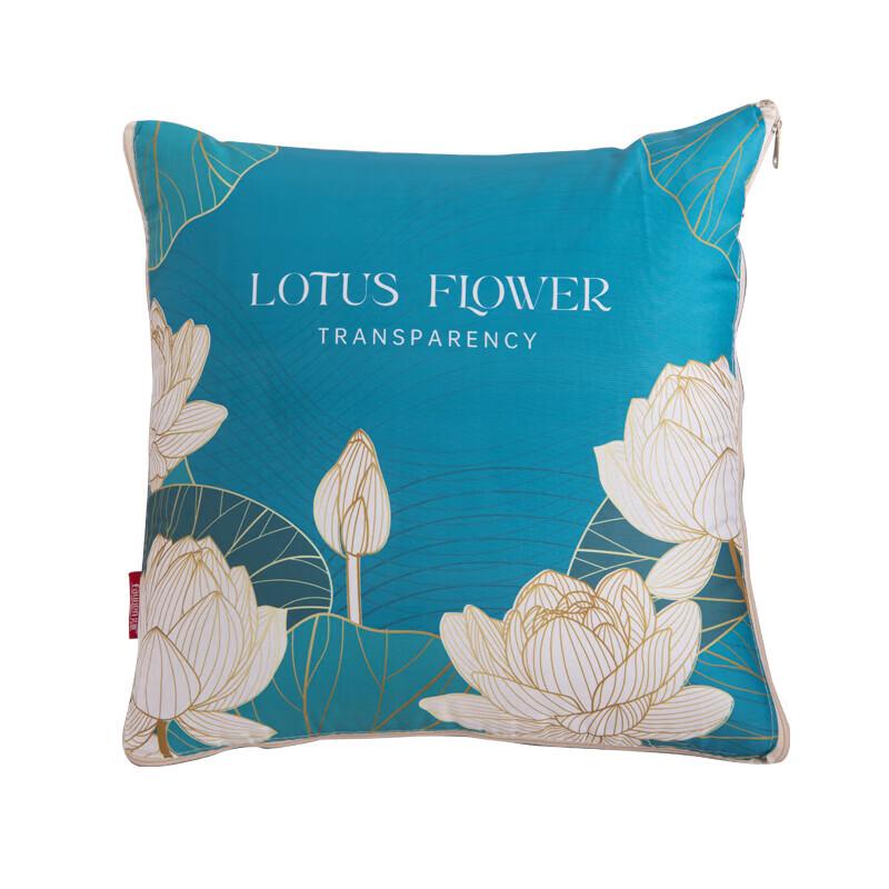 Faunen FN-R7018 Lotus Pond Digital Print Pillow Quilt