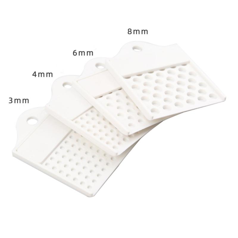 4Piece Silicone Bundle of Elegant Meditation Bead Plate Modern Black/White Plate for Gift Giving Bead Board Beading Tray