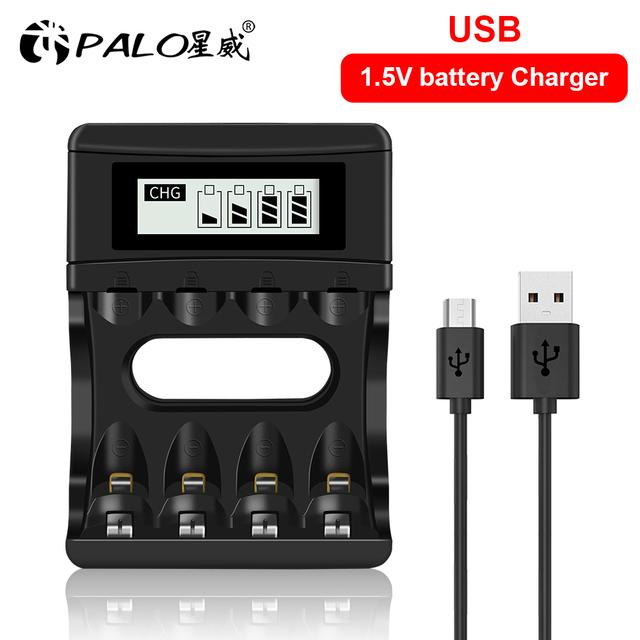 PALO New 1.5V AAA Rechargeable Battery 900mWh 1.5V Li-ion Lithium Li Ion 3A Aaa Batteries for Toy Car Camera Flashlight
