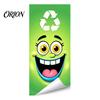 Cartoon Expression Stickers for Garbage Bins Funny Trash Can Sticker, Cute Big Eye Decorative Removable PVC Recycling Adhesive Label, Waterproof Decal