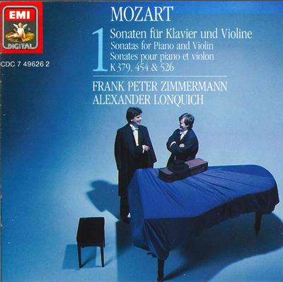 CD MOZART, ZIMMERMAN; LONQUICH - Violinsonaten CDC7496262 EMI Digital 1988 Deutschland Klassisch Gebraucht