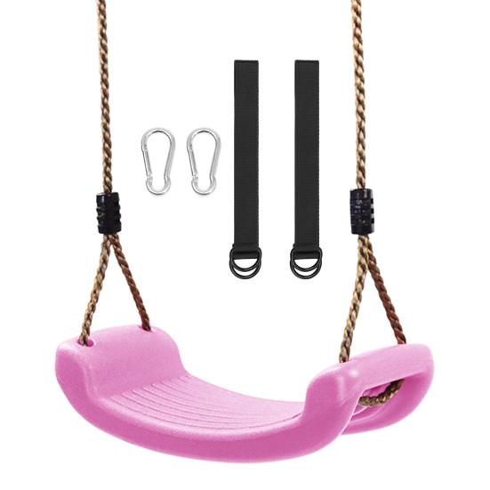 Kids Swing Seat with Adjustable Rope Accessories Heavy Duty Non-slip Children Indoor Outdoor Playground Garden Yard Patio Hanging Swing Set