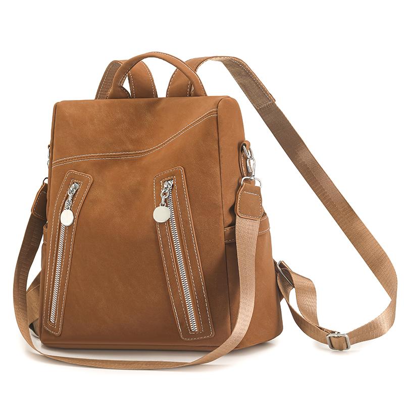 Multifunctional Shoulder Bag Anti-theft Backpack Women's Stitching Backpack