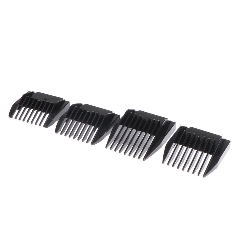 Acessórios para tosquiadeira elétrica, 4 unidades, corte, limite, pente, guia, acessório