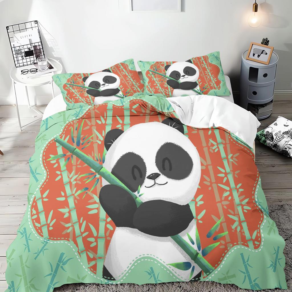Anime Cute Cartoon Duvet Cover Home Pillowcase Set Adult Bedroom Children Comforter Bedding