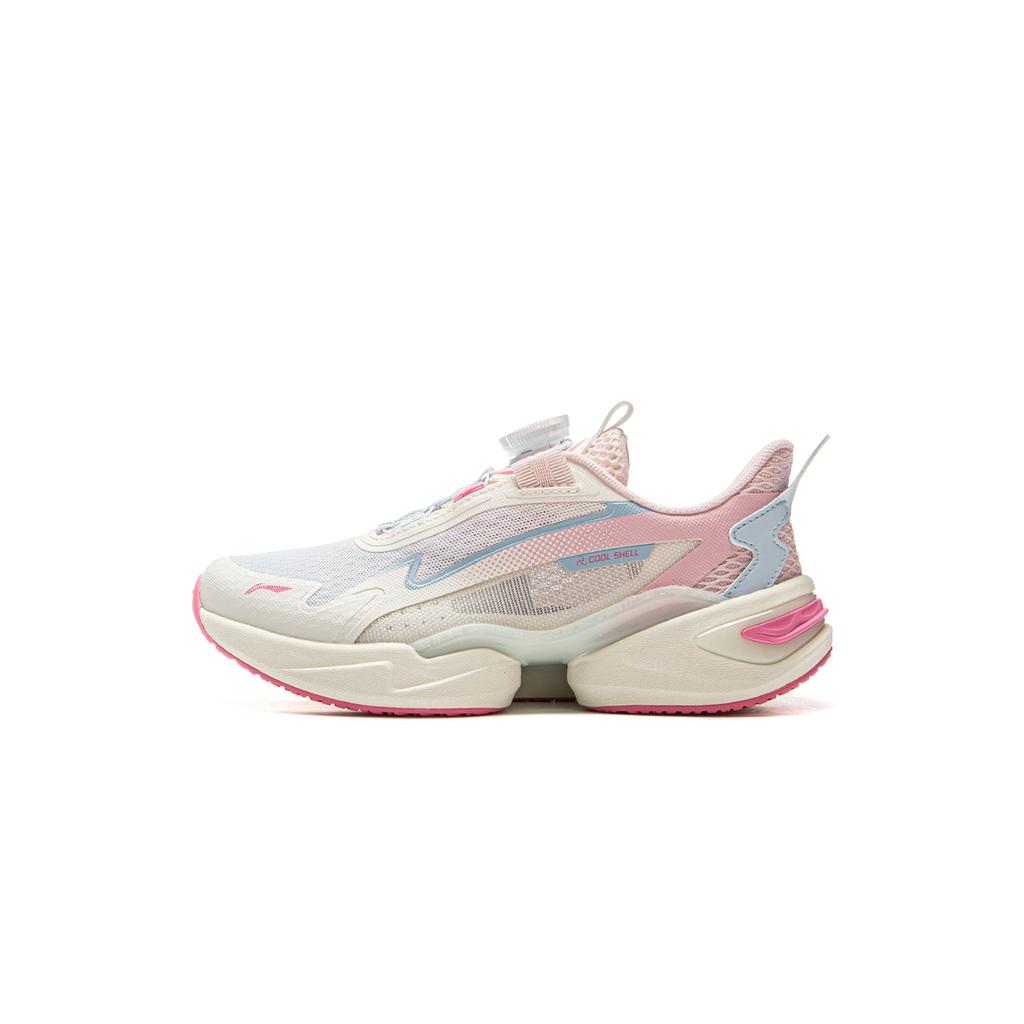 Li Ning Kids Sports Lifestyle Series Soft Lightweight Stable Shock Absorption Breathable Support Low Top Casual Shoes Kids Sneaker YKNV020-4