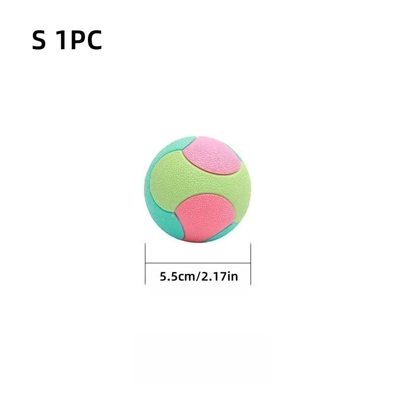 Bite Resistant Bouncy Ball Dog Toy for Small Medium Dogs Interactive Teeth Cleaning Chew Ball for Puppy Training