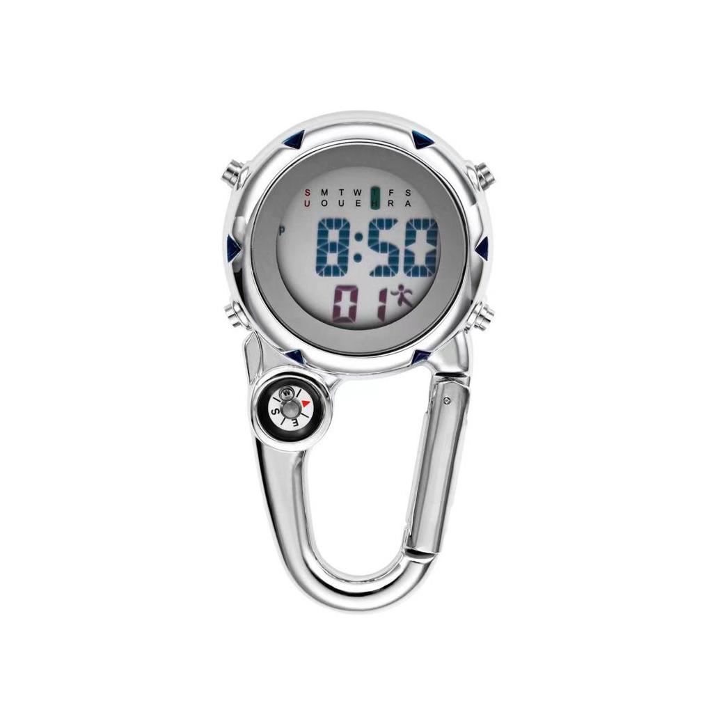 

Carabiner Clip Watches Sport Clock Fashion Electronic Luminous Watch Men Temperature Mountaineering Clocks Gift