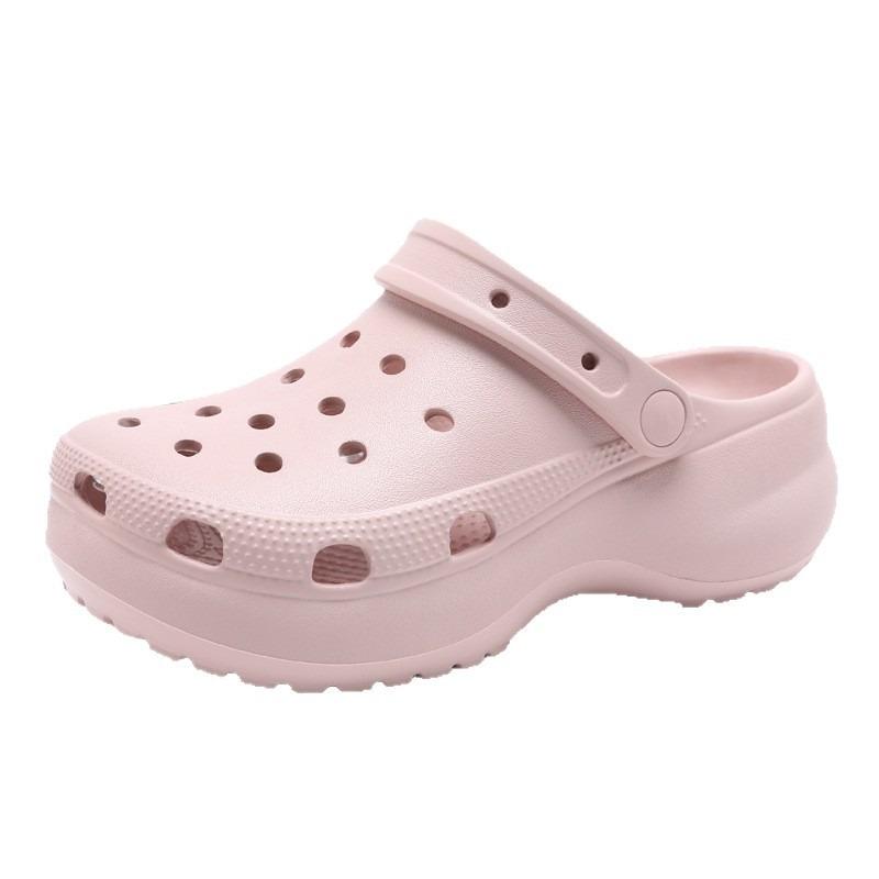 Cloud Thick-soled Hole Shoes for Women To Wear Outside In Summer, Non-slip, Breathable and Non-smelly, Sandals for Outdoor Wear Do Not Grind Feet