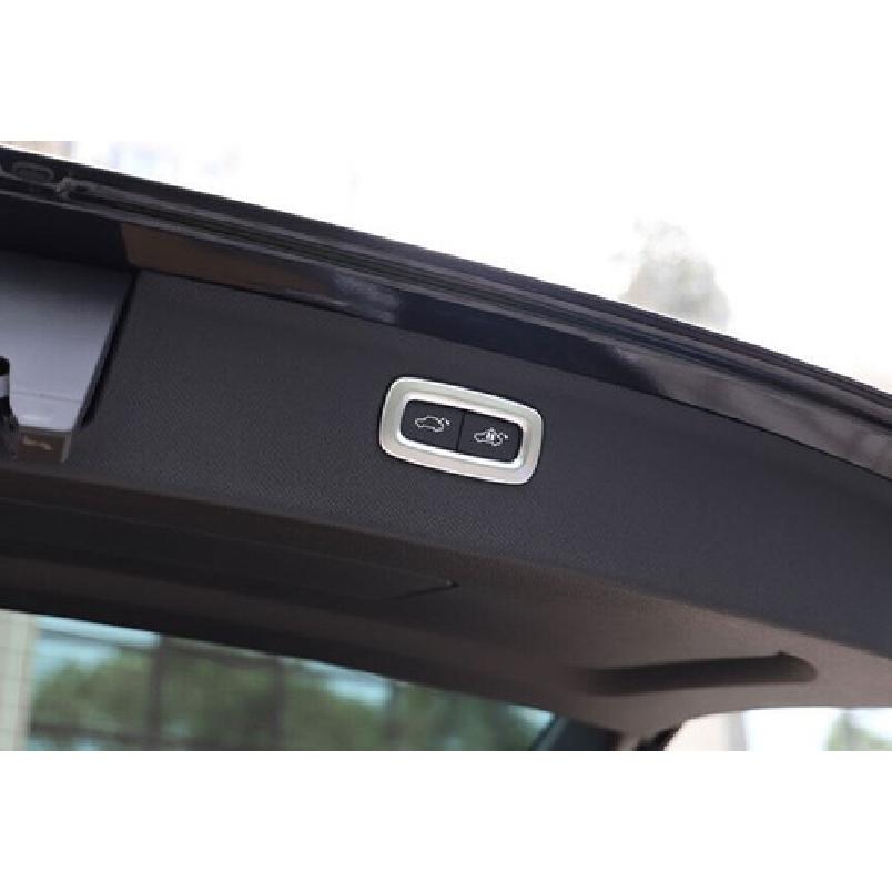 For Volvo XC90 2016- Matte Silver Back Door Tailgate Switch Cover Trim 1PCS
