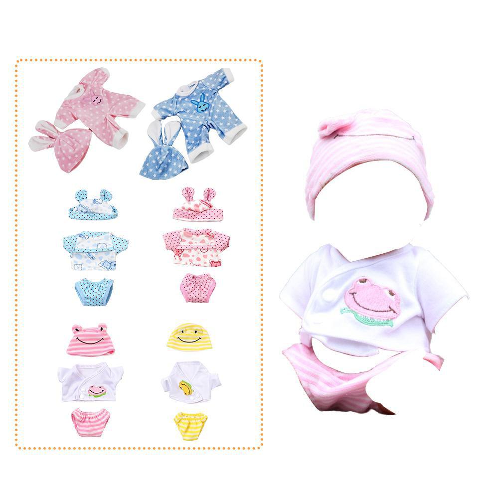 30cm Doll Clothes Cute Rabbit Frog Casual Outfit For Simulation Doll Change A Suit Soft Cloth Doll Set Sweater Doll Accesso J4M3