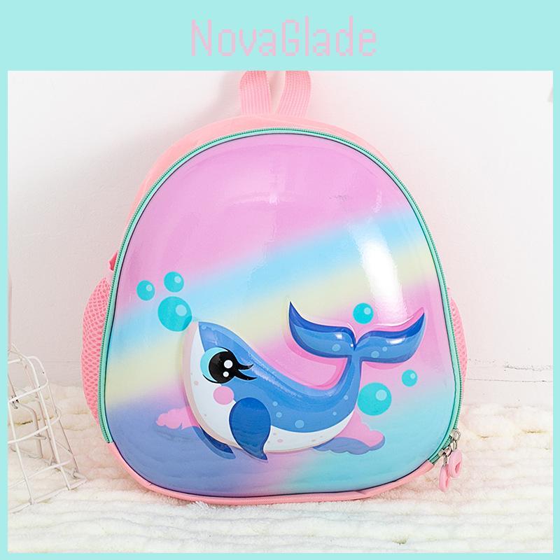 Cartoon Dolphin Childrens School Bag With Lightweight Eva Material For Toddlers
