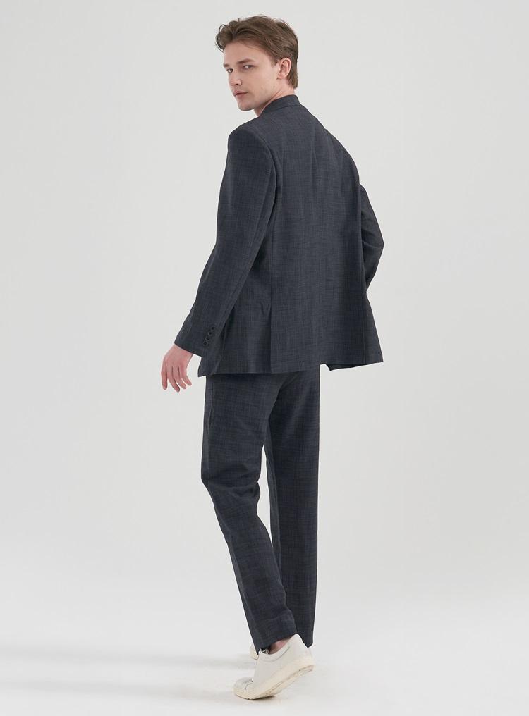 Comspace1980 [M~5Xl] Linen-Like Loose Fit Setup Blazer_Gray