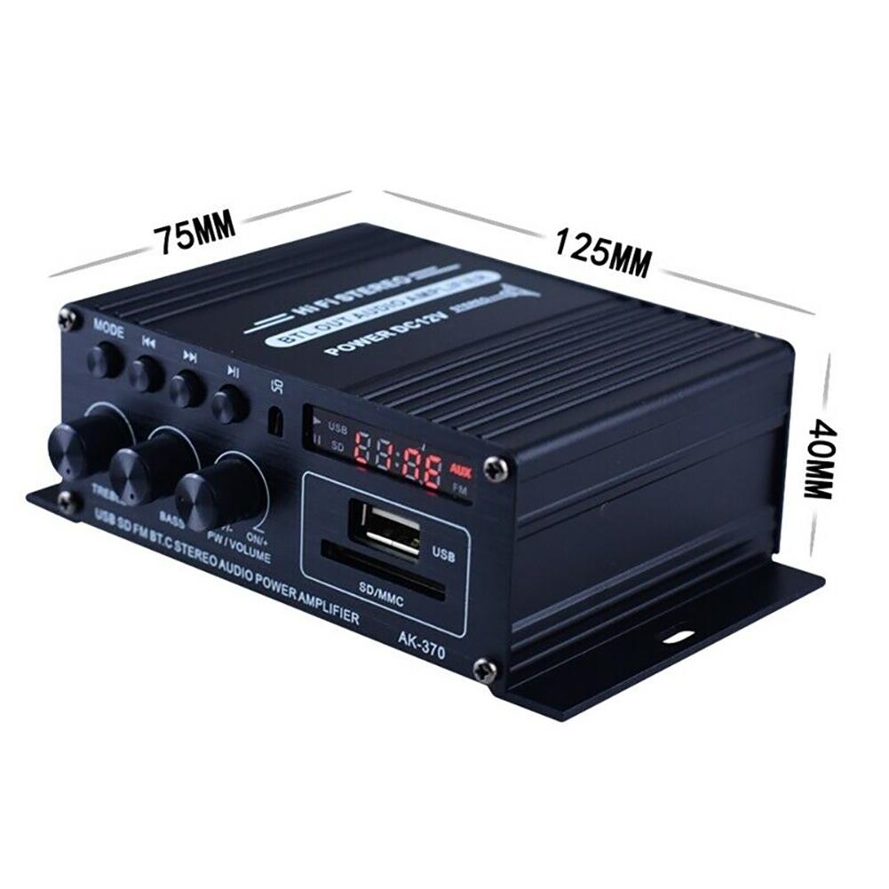 ?400W 2x200W Stereo HiFi Car Home Subwoofer Audio Amplifier Amp Sound Speaker Bluetooth EDR Audio