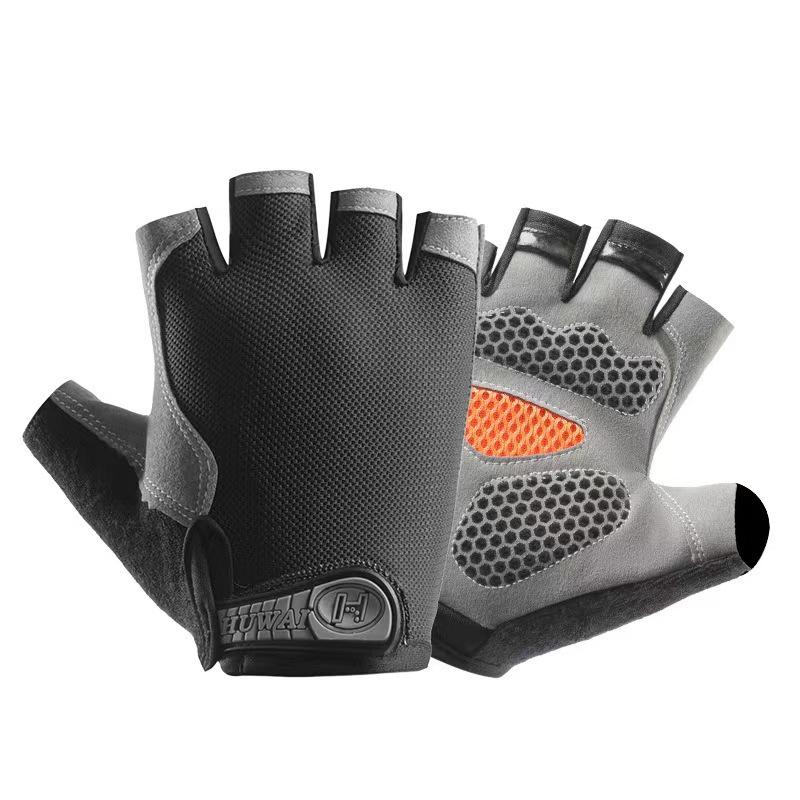 Unisex Halbfinger Atmungsaktive Rutschfeste Handschuhe für Outdoor-Fitness, Radfahren und Klettern.