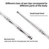 Double-headed Portable Stainless Steel Acupoint Massage Pen Ear Acupoint Massage Body Acupoint Pen Tool Earlobe Massage Stick
