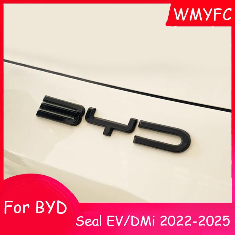 Fit For BYD SEAl EV 2023 - 2025 2026 Car Front Emblem Blackening Badge Decal Black Modification Sticker