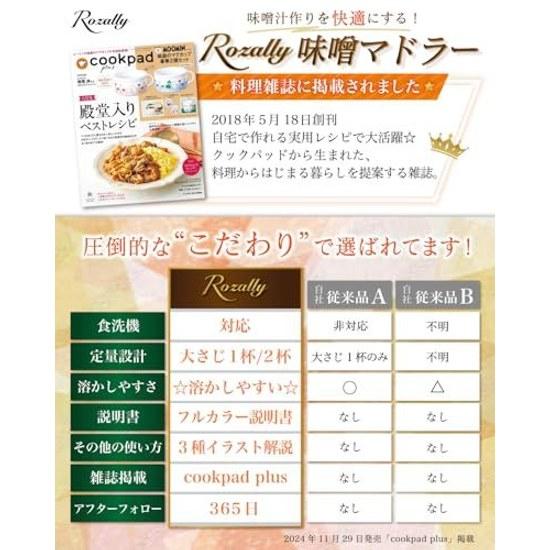 Magazine feature model miso muddler measuring soup tool tablespoon teaspoon stainless steel dishwasher safe.