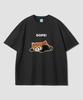Geulaenpini Chalkboard Oversized Short Sleeve T-Shirt - Black