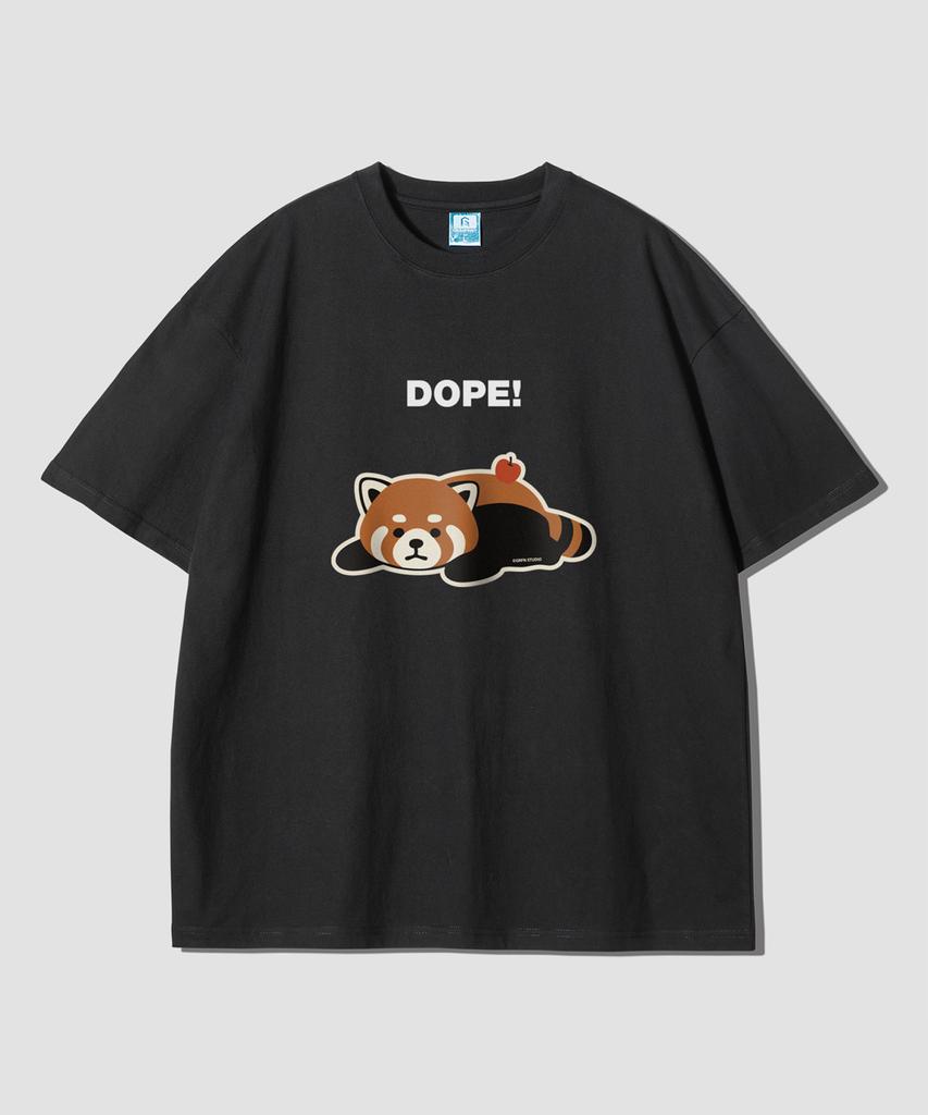 Geulaenpini Chalkboard Oversized Short Sleeve T-Shirt - Black