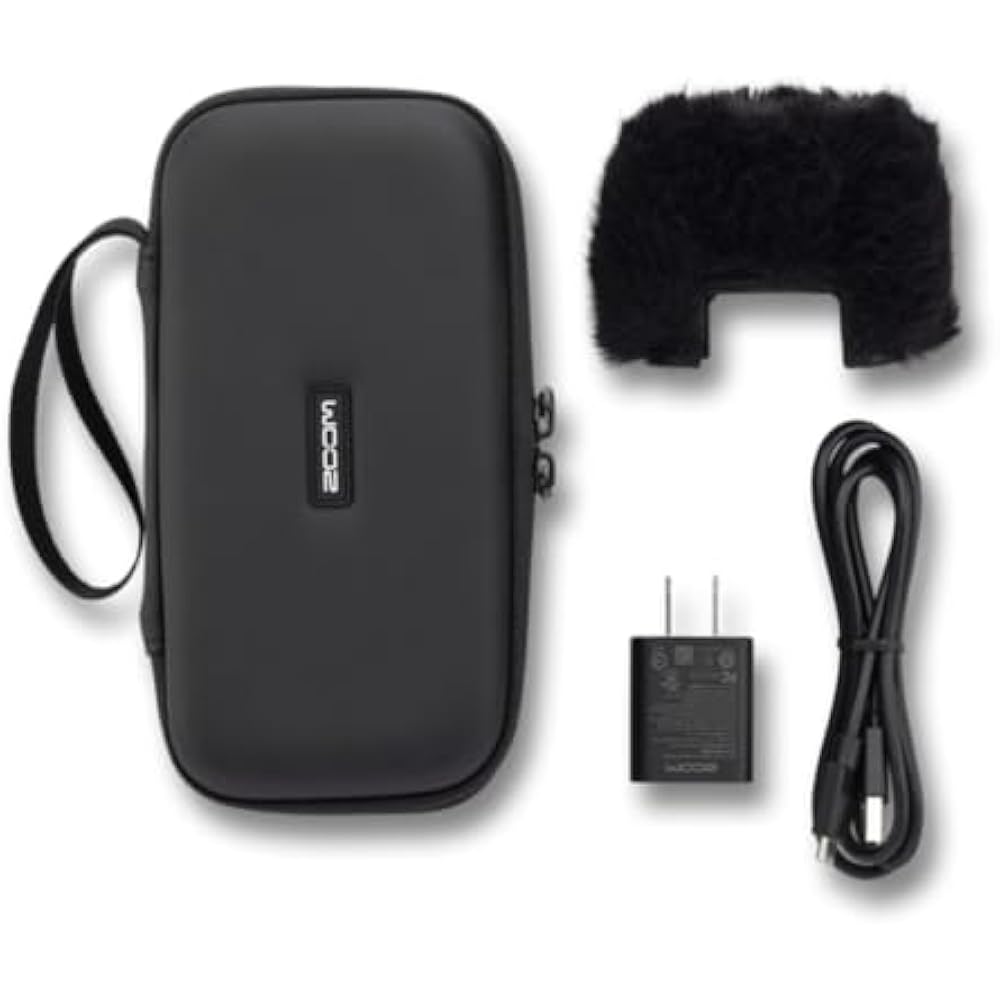 ZOOM Zoom H2 Essential Exclusive Accessory Pack, APH-2e, Hairy Windscreen Case, USB Type-C Cable,...