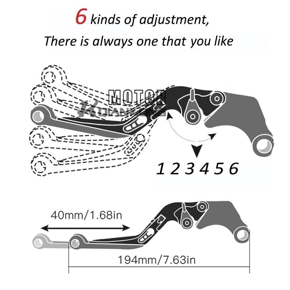 For HONDA Motorbike XRE300 XRE 300  2023 Adjustable Brake Clutch Levers Handle Bar Ends NEW Motorcycle Aluminium