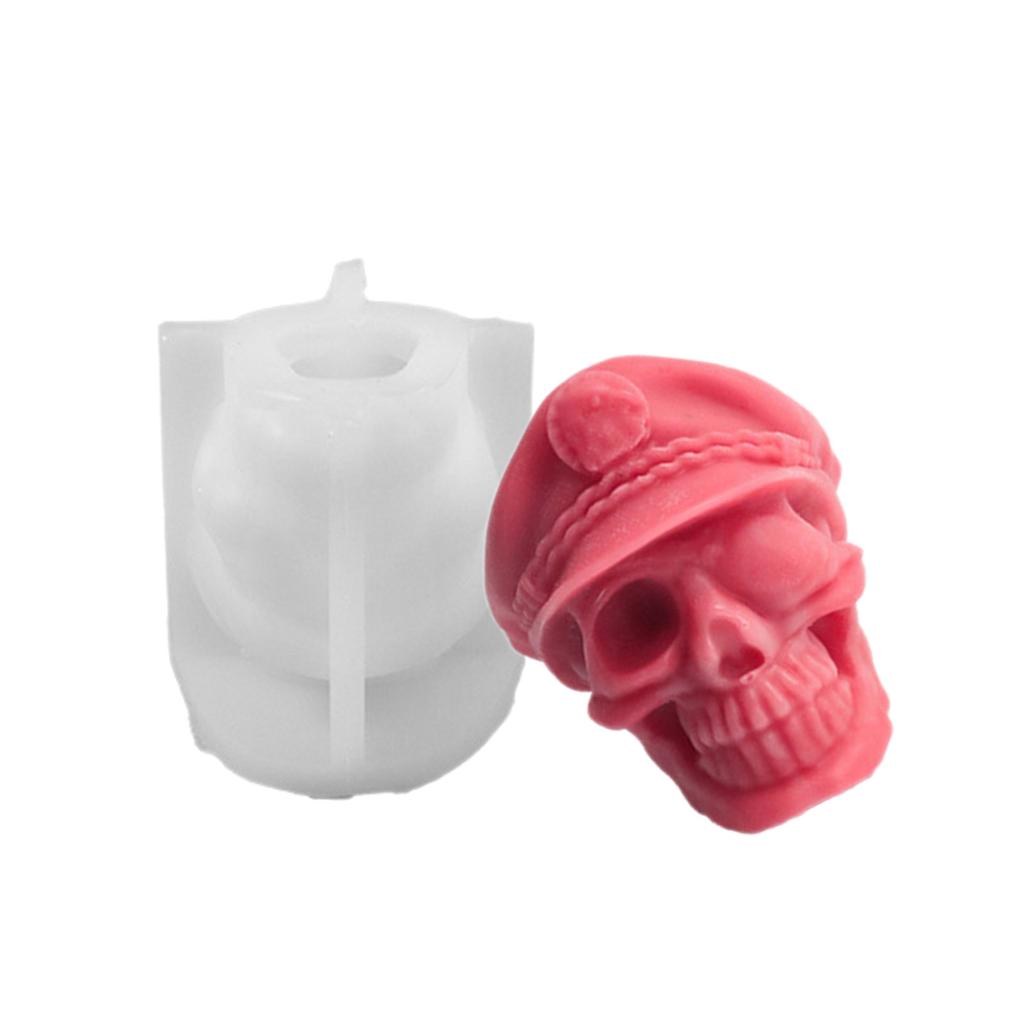 Multipurpose Halloween Skull Series Stylish Candle Mold Accessory Craft Supplies for Spooky Festive Decoration