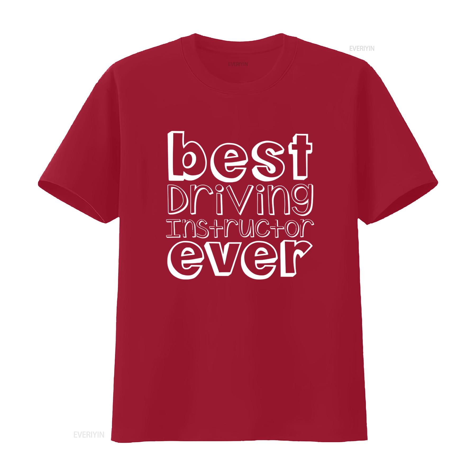 

Best Driving Instructor Ever T Shirt Perfect for Mens Enthusiasts vintage Washed fashion Soft Top For Everyday Wear Unisex S